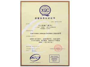 質量體系認證(中文)